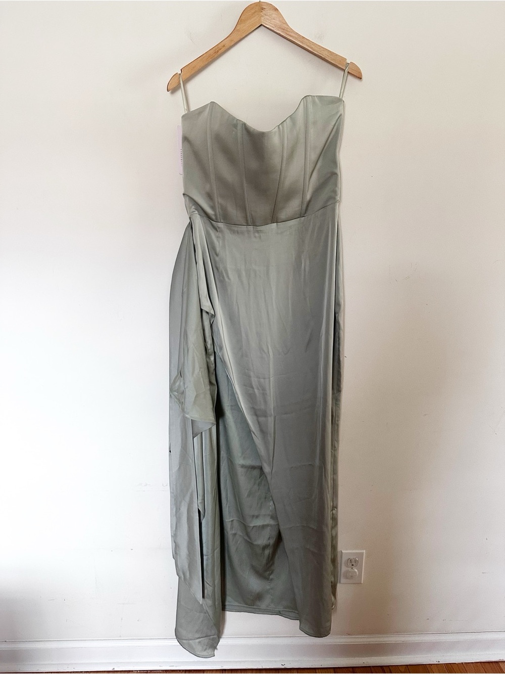 Anthropologie V. Chapman June Corset Jacquard Front-Slit Gown - Picture 9 of 14